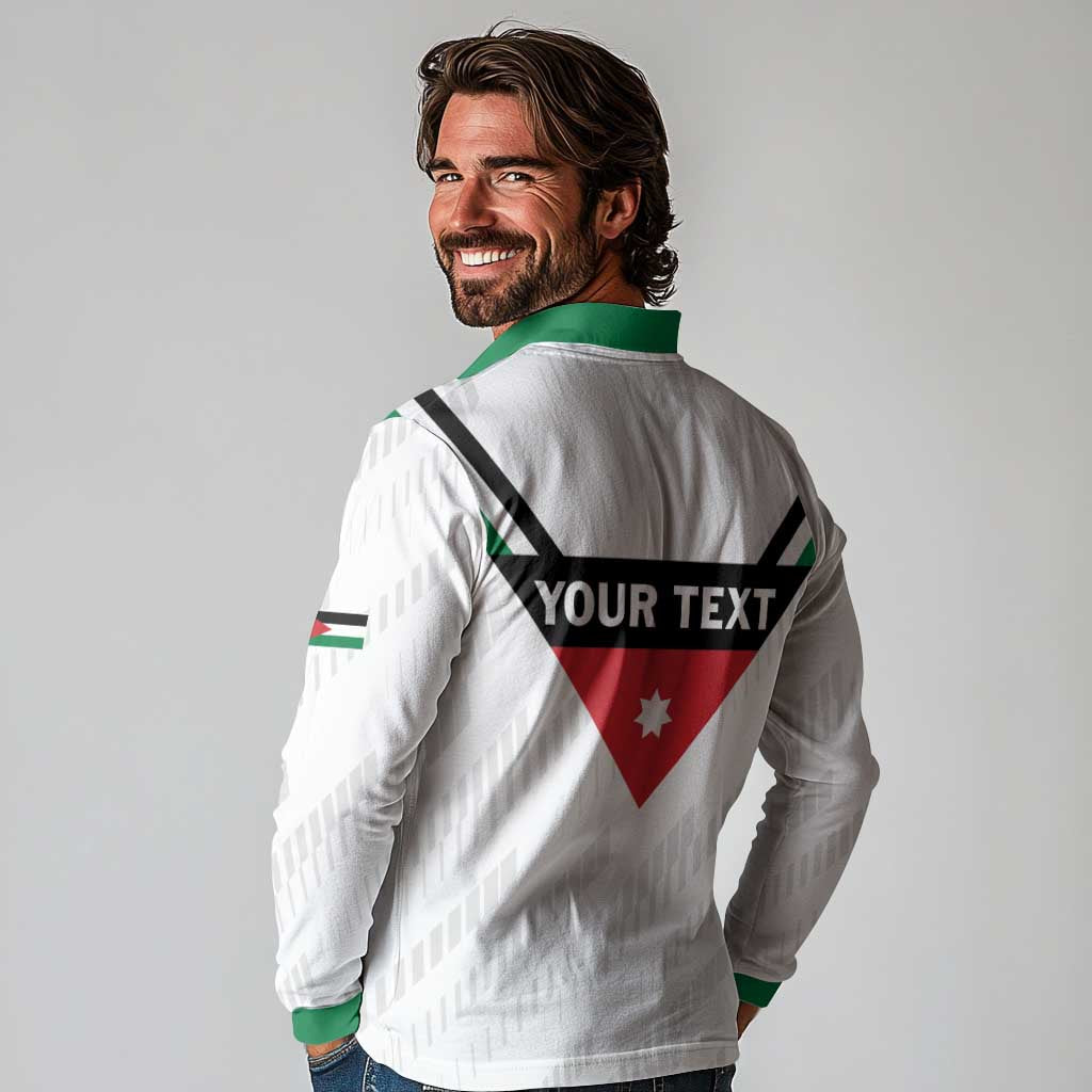 Custom Football 2026 Jordan Long Sleeve Polo Shirt The Chivalrous Ones Go Up