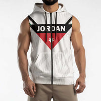 Custom Football 2026 Jordan Sleeveless Zip Hoodie The Chivalrous Ones Go Up