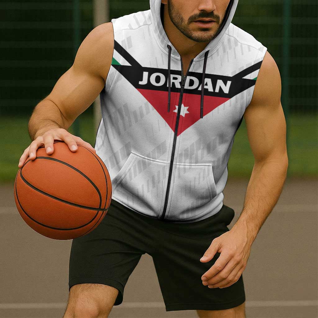 Custom Football 2026 Jordan Sleeveless Zip Hoodie The Chivalrous Ones Go Up