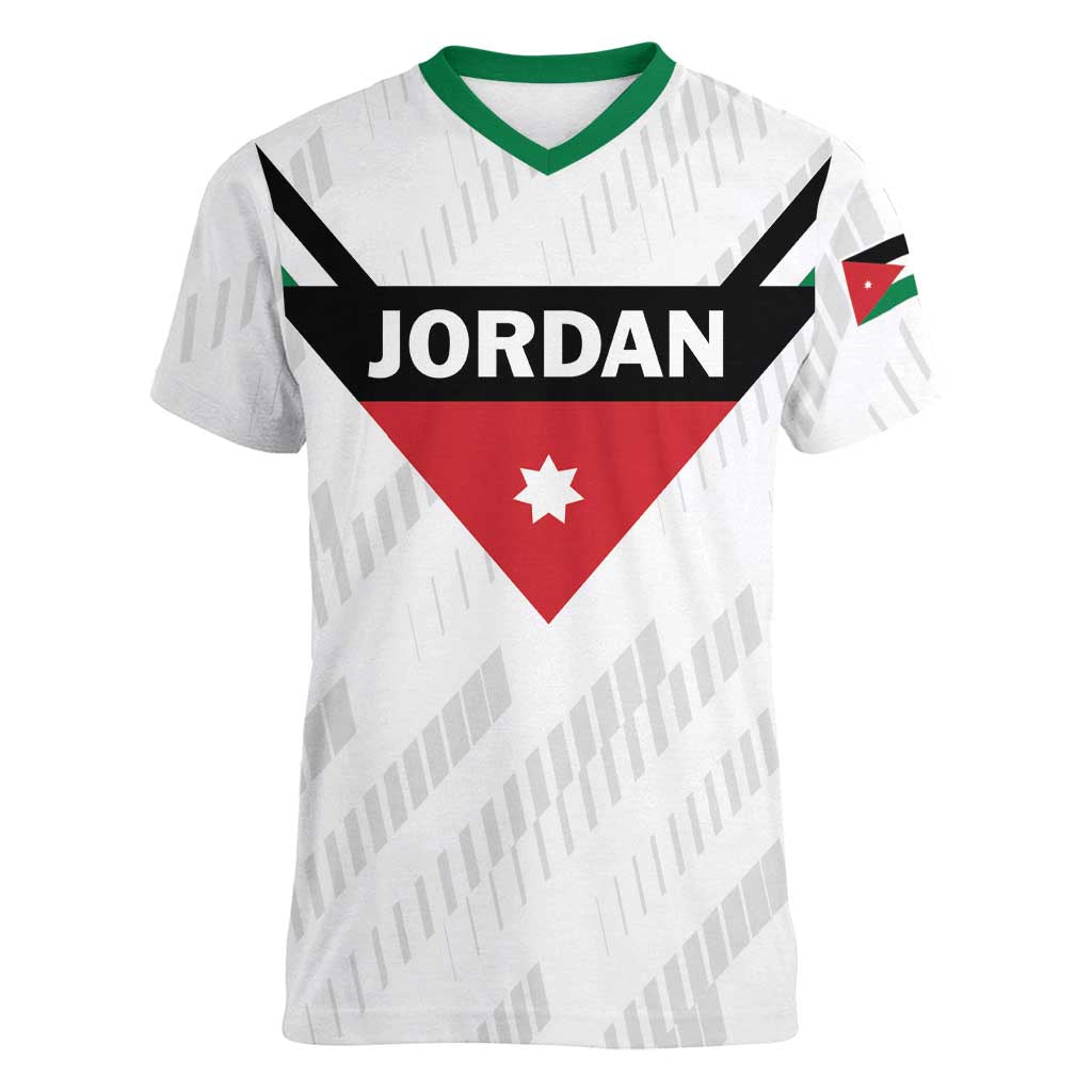 Custom Football 2026 Jordan Women V-Neck T-Shirt The Chivalrous Ones Go Up