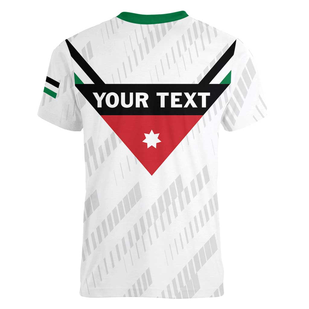 Custom Football 2026 Jordan Women V-Neck T-Shirt The Chivalrous Ones Go Up