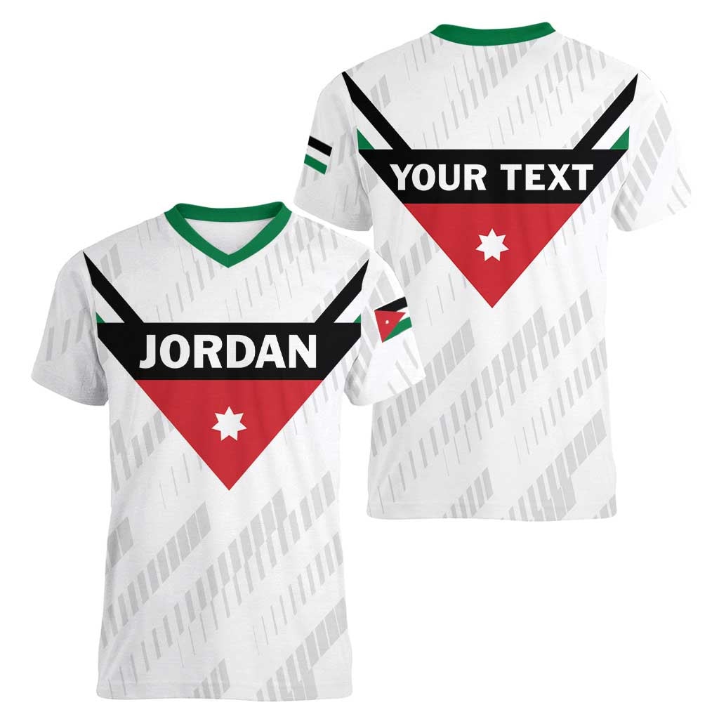 Custom Football 2026 Jordan Women V-Neck T-Shirt The Chivalrous Ones Go Up
