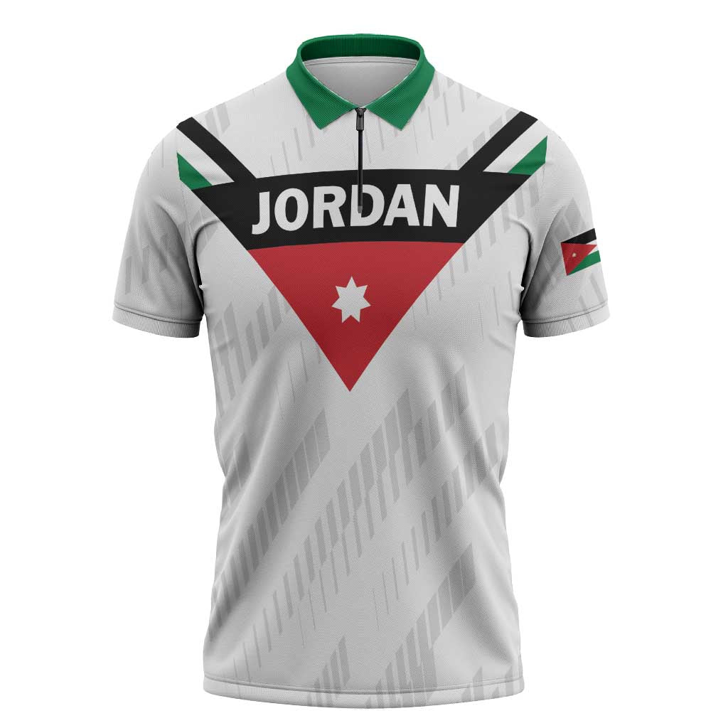 Custom Football 2026 Jordan Zipper Polo Shirt The Chivalrous Ones Go Up