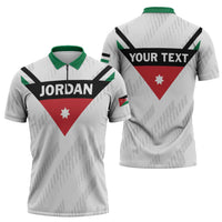 Custom Football 2026 Jordan Zipper Polo Shirt The Chivalrous Ones Go Up