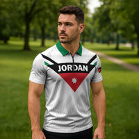 Custom Football 2026 Jordan Zipper Polo Shirt The Chivalrous Ones Go Up