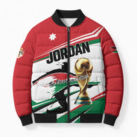 Custom Football 2026 Jordan Bomber Puffer Jacket Al Nashama Make History