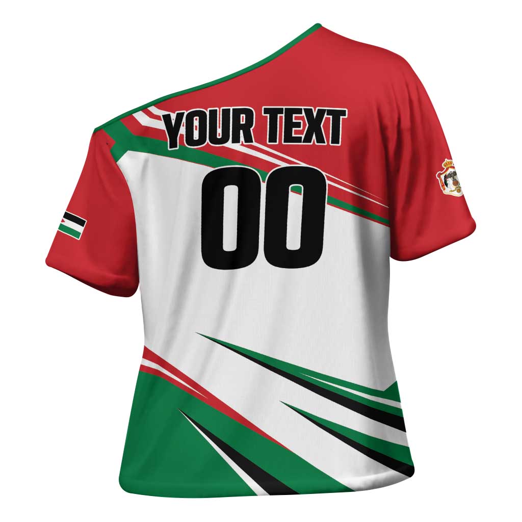 Custom Football 2026 Jordan Cross Shoulder Shirt Al Nashama Make History