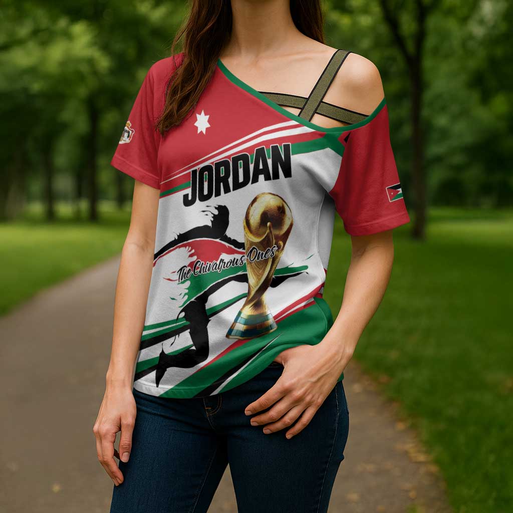 Custom Football 2026 Jordan Cross Shoulder Shirt Al Nashama Make History