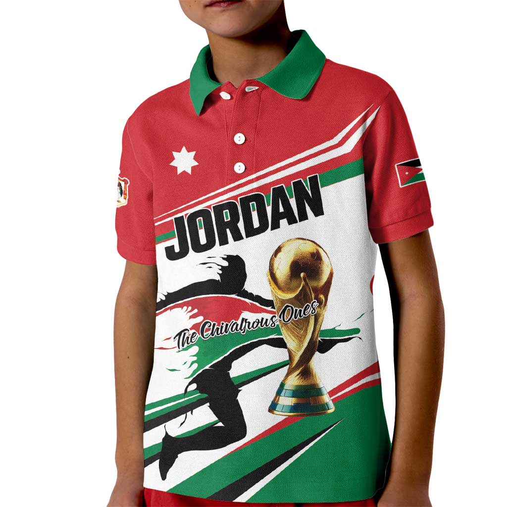 Custom Football 2026 Jordan Kid Polo Shirt Al Nashama Make History