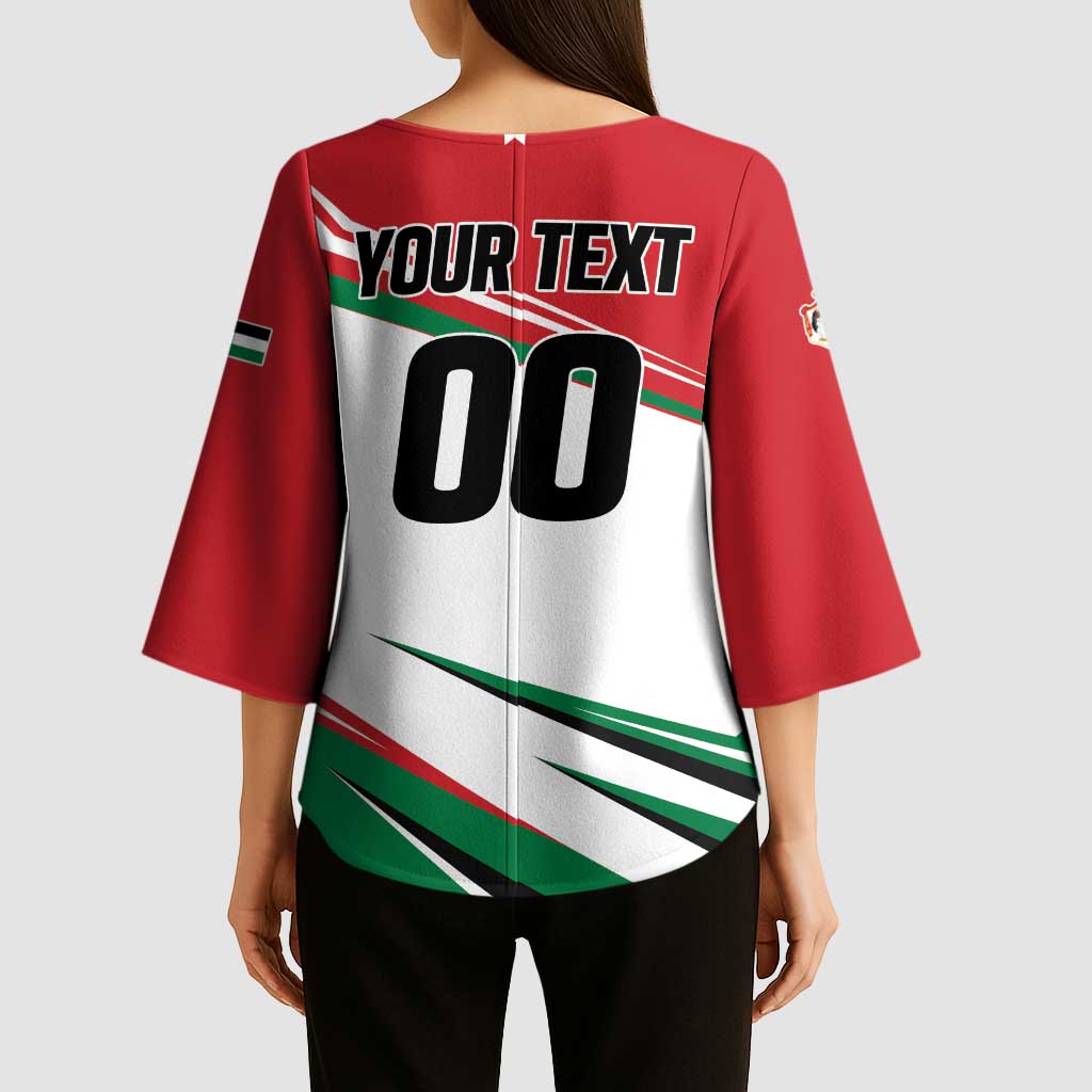 Custom Football 2026 Jordan Kimono Sleeve Blouse Al Nashama Make History