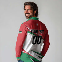 Custom Football 2026 Jordan Long Sleeve Polo Shirt Al Nashama Make History