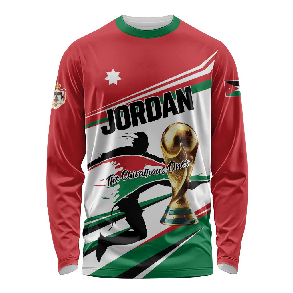Custom Football 2026 Jordan Long Sleeve Shirt Al Nashama Make History