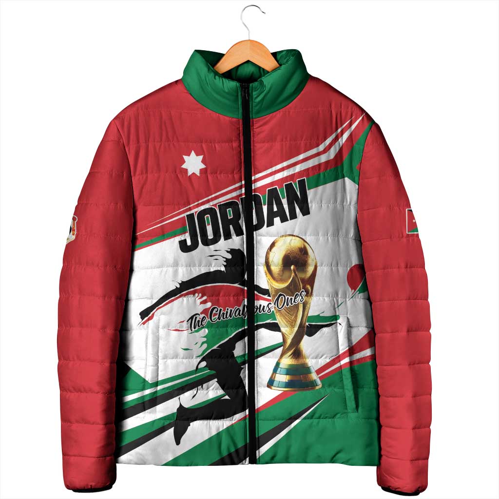 Custom Football 2026 Jordan Padded Jacket Al Nashama Make History