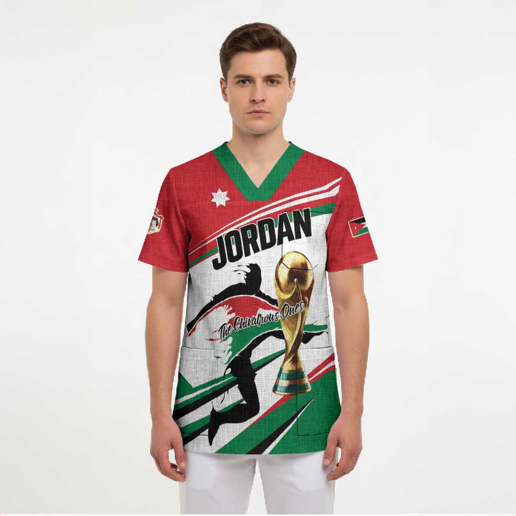 Custom Football 2026 Jordan Scrub Top Al Nashama Make History