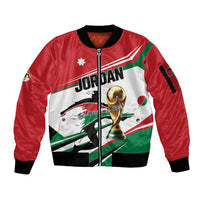 Custom Football 2026 Jordan Sleeve Zip Bomber Jacket Al Nashama Make History