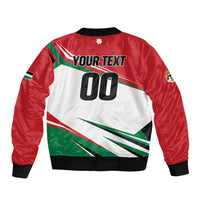 Custom Football 2026 Jordan Sleeve Zip Bomber Jacket Al Nashama Make History