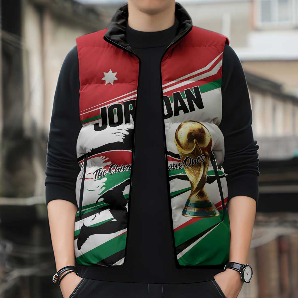 Custom Football 2026 Jordan Sleeveless Puffer Jacket Al Nashama Make History