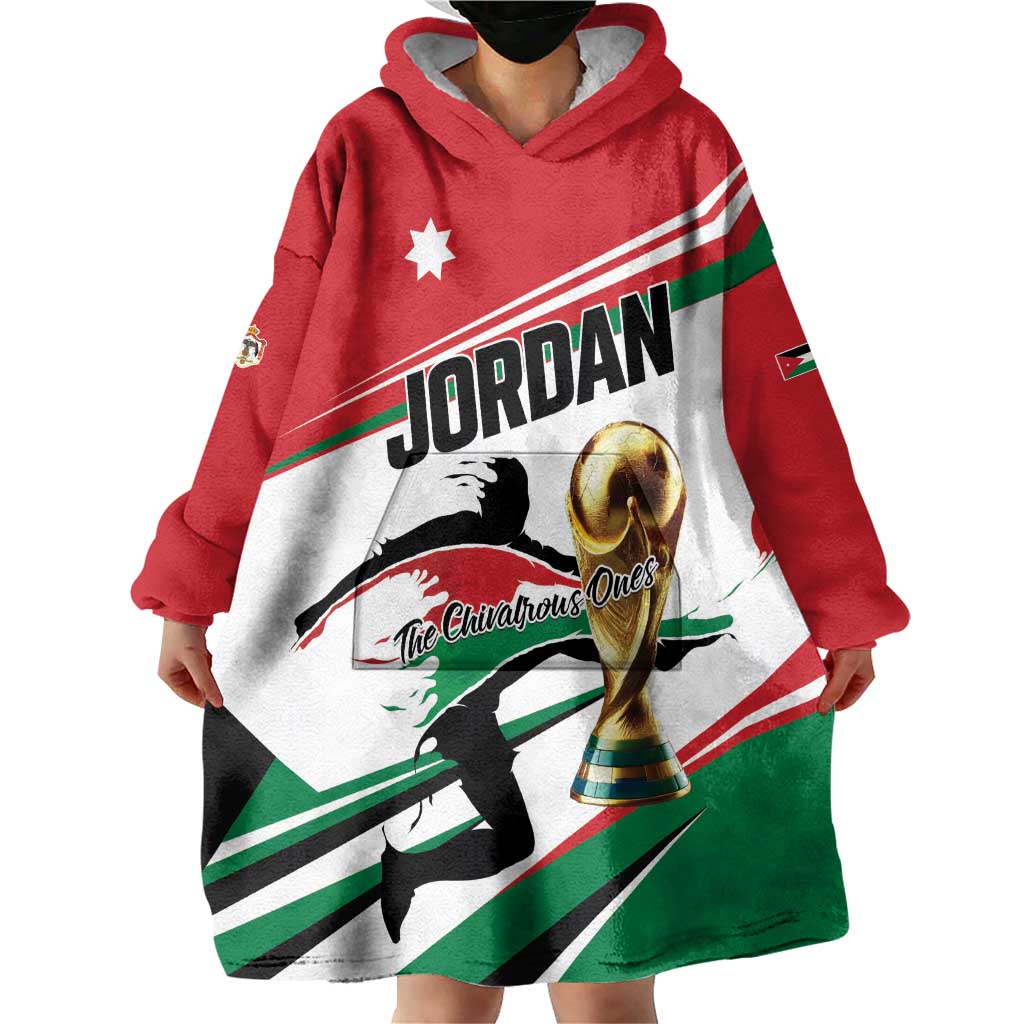 Custom Football 2026 Jordan Wearable Blanket Hoodie Al Nashama Make History