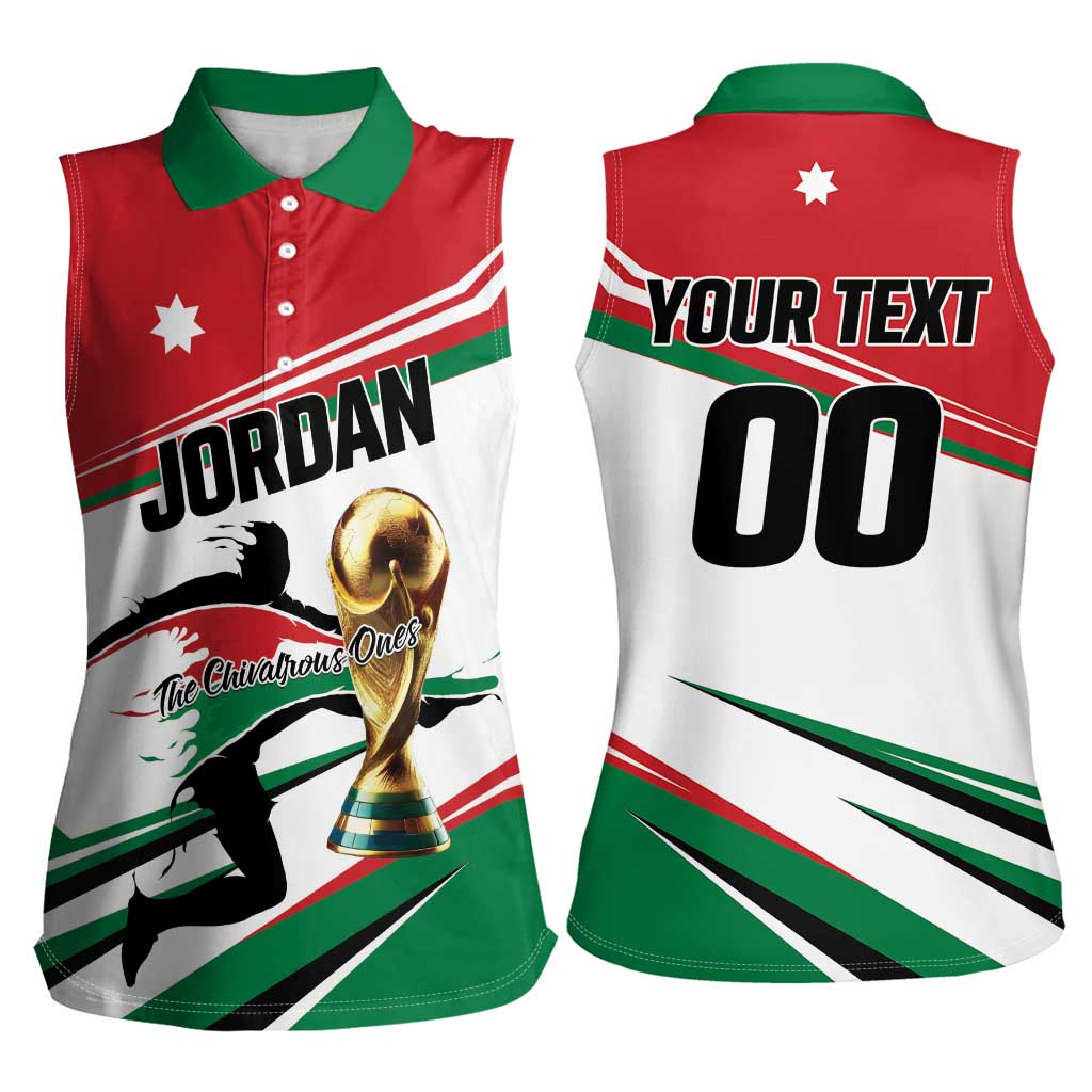 Custom Football 2026 Jordan Women Sleeveless Polo Shirt Al Nashama Make History