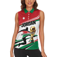 Custom Football 2026 Jordan Women Sleeveless Polo Shirt Al Nashama Make History