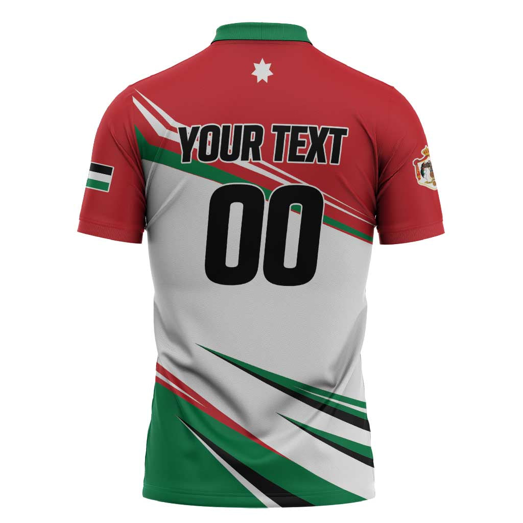 Custom Football 2026 Jordan Zipper Polo Shirt Al Nashama Make History