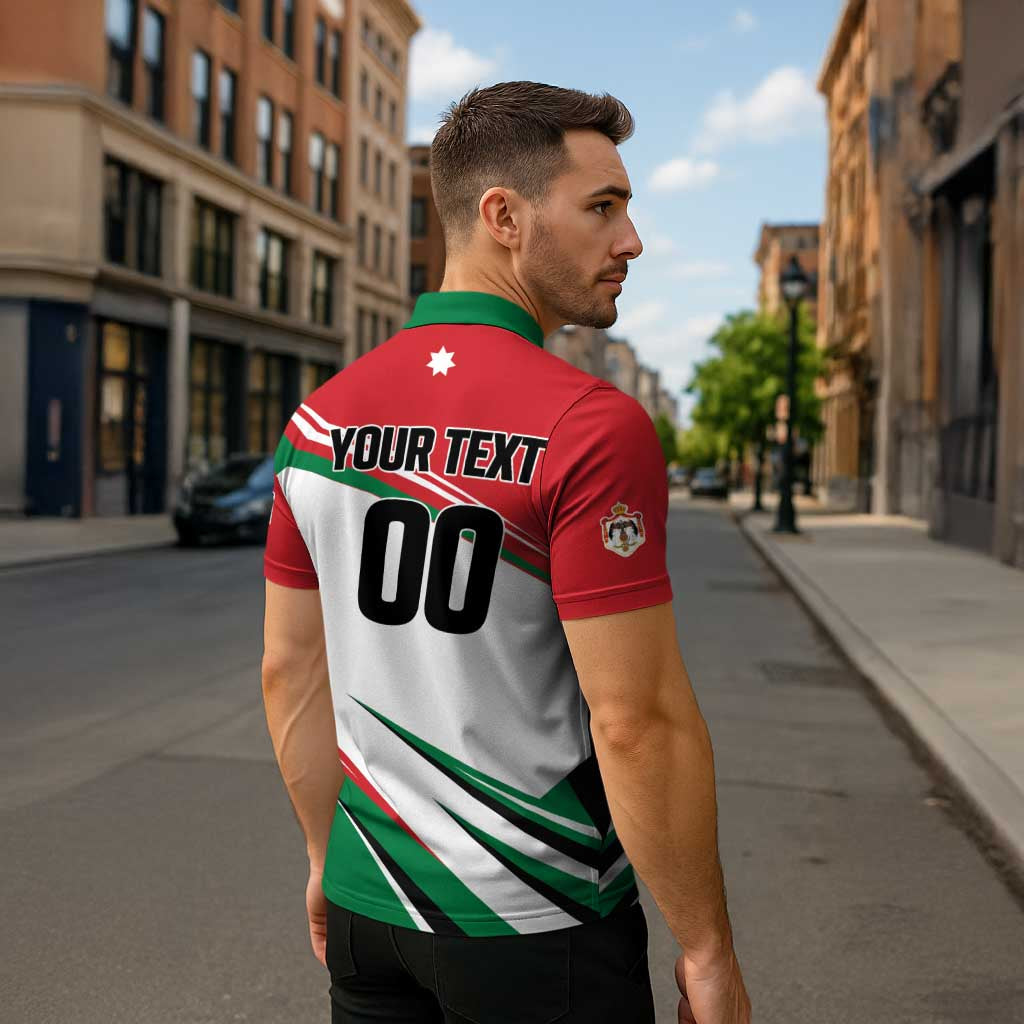 Custom Football 2026 Jordan Zipper Polo Shirt Al Nashama Make History