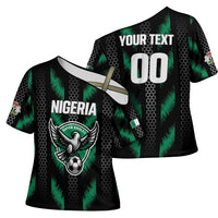Custom Football Nigeria Cross Shoulder Shirt Soar Super Eagles