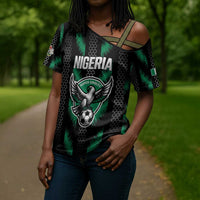 Custom Football Nigeria Cross Shoulder Shirt Soar Super Eagles