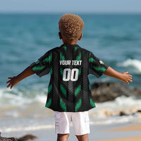 Custom Football Nigeria Kid Hawaiian Shirt Soar Super Eagles