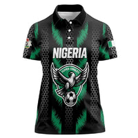 Custom Football Nigeria Women Polo Shirt Soar Super Eagles