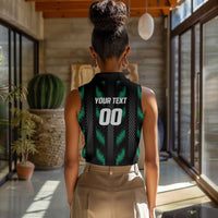 Custom Football Nigeria Women Sleeveless Polo Shirt Soar Super Eagles
