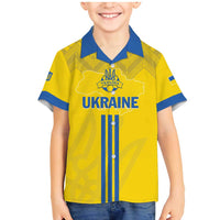 Custom Ukraine 2024 Football Family Matching Mermaid Dress and Hawaiian Shirt Ukrainian Folk Pattern - Wonder Print Shop