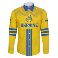 Custom Ukraine 2024 Football Family Matching Off Shoulder Maxi Dress and Hawaiian Shirt Ukrainian Folk Pattern - Wonder Print Shop