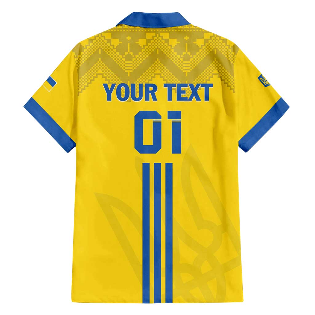 Custom Ukraine 2024 Football Family Matching Summer Maxi Dress and Hawaiian Shirt Ukrainian Folk Pattern - Wonder Print Shop