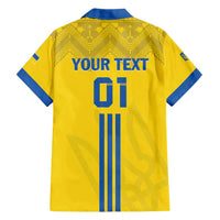 Custom Ukraine 2024 Football Hawaiian Shirt Ukrainian Folk Pattern - Wonder Print Shop