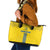 Ukraine 2024 Football Leather Tote Bag Ukrainian Folk Pattern - Wonder Print Shop