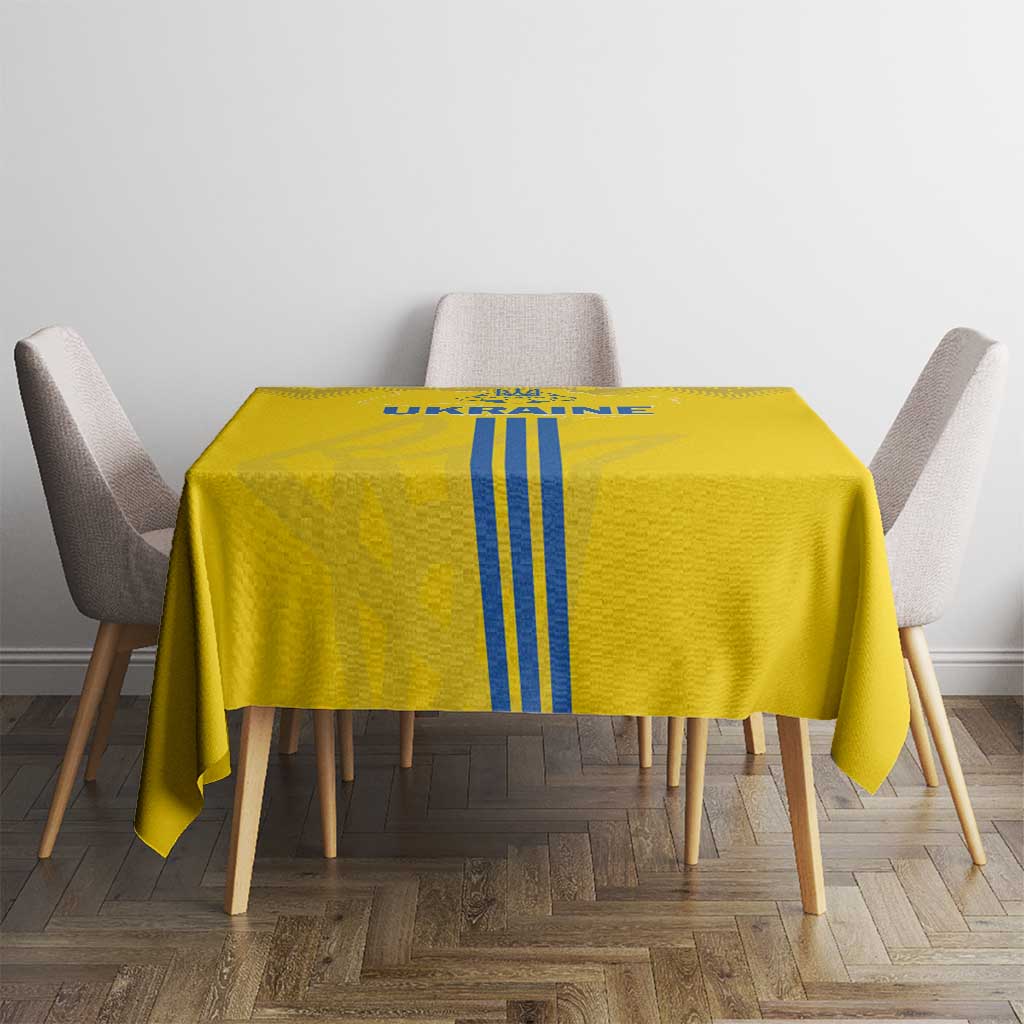 Ukraine 2024 Football Tablecloth Ukrainian Folk Pattern - Wonder Print Shop