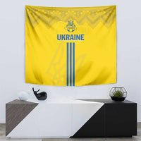 Ukraine 2024 Football Tapestry Ukrainian Folk Pattern - Wonder Print Shop