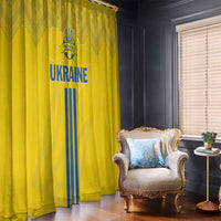 Ukraine 2024 Football Window Curtain Ukrainian Folk Pattern - Wonder Print Shop