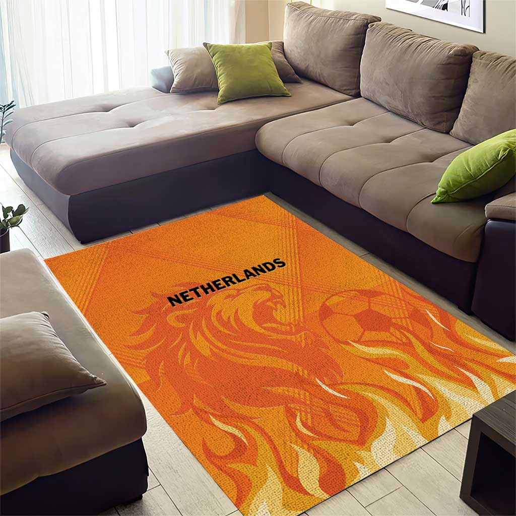 Netherlands 2024 Football Area Rug Holland Oranje Lions - Wonder Print Shop