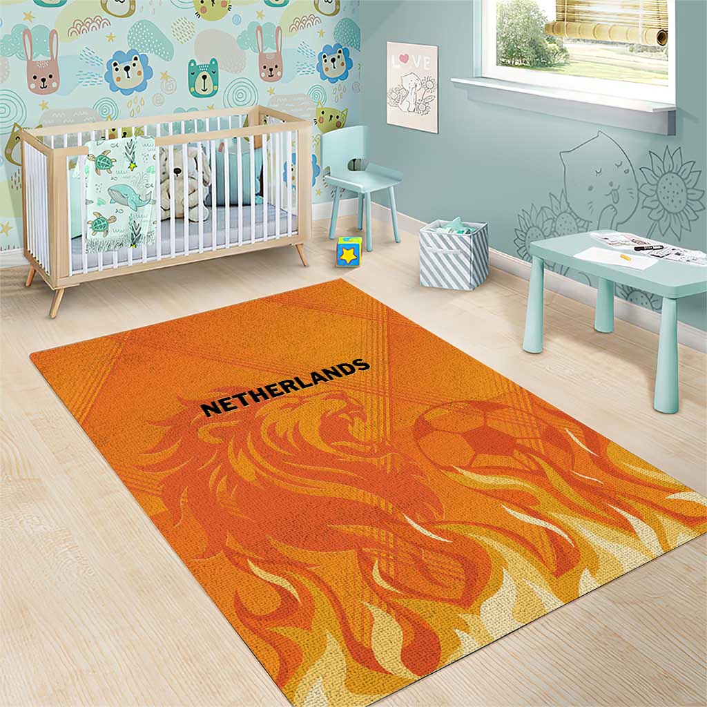 Netherlands 2024 Football Area Rug Holland Oranje Lions - Wonder Print Shop