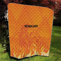 Netherlands 2024 Football Quilt Holland Oranje Lions - Wonder Print Shop