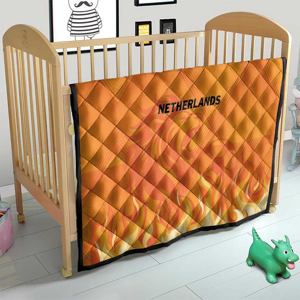 Netherlands 2024 Football Quilt Holland Oranje Lions - Wonder Print Shop