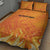 Netherlands 2024 Football Quilt Bed Set Holland Oranje Lions - Wonder Print Shop