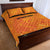 Netherlands 2024 Football Quilt Bed Set Holland Oranje Lions - Wonder Print Shop