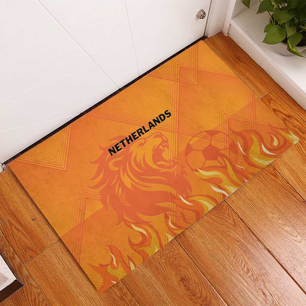 Netherlands 2024 Football Rubber Doormat Holland Oranje Lions - Wonder Print Shop