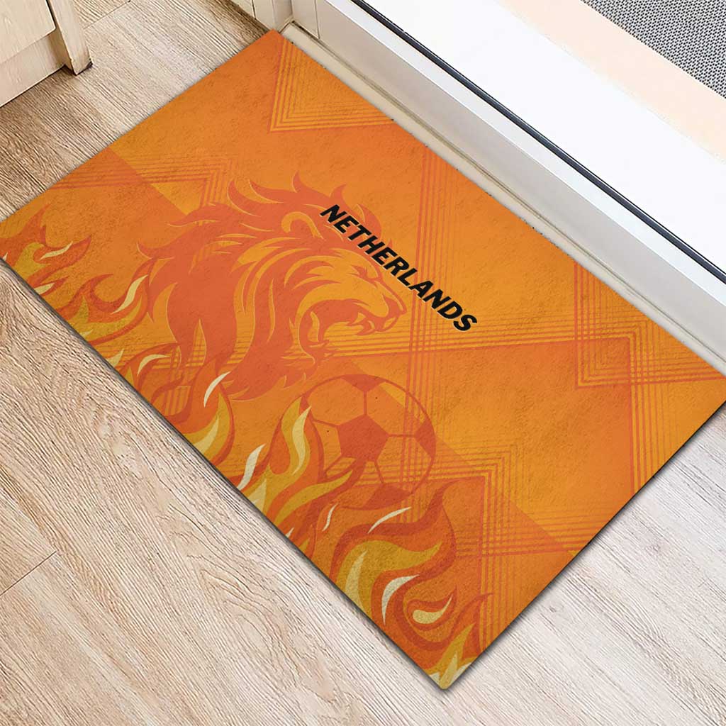 Netherlands 2024 Football Rubber Doormat Holland Oranje Lions - Wonder Print Shop