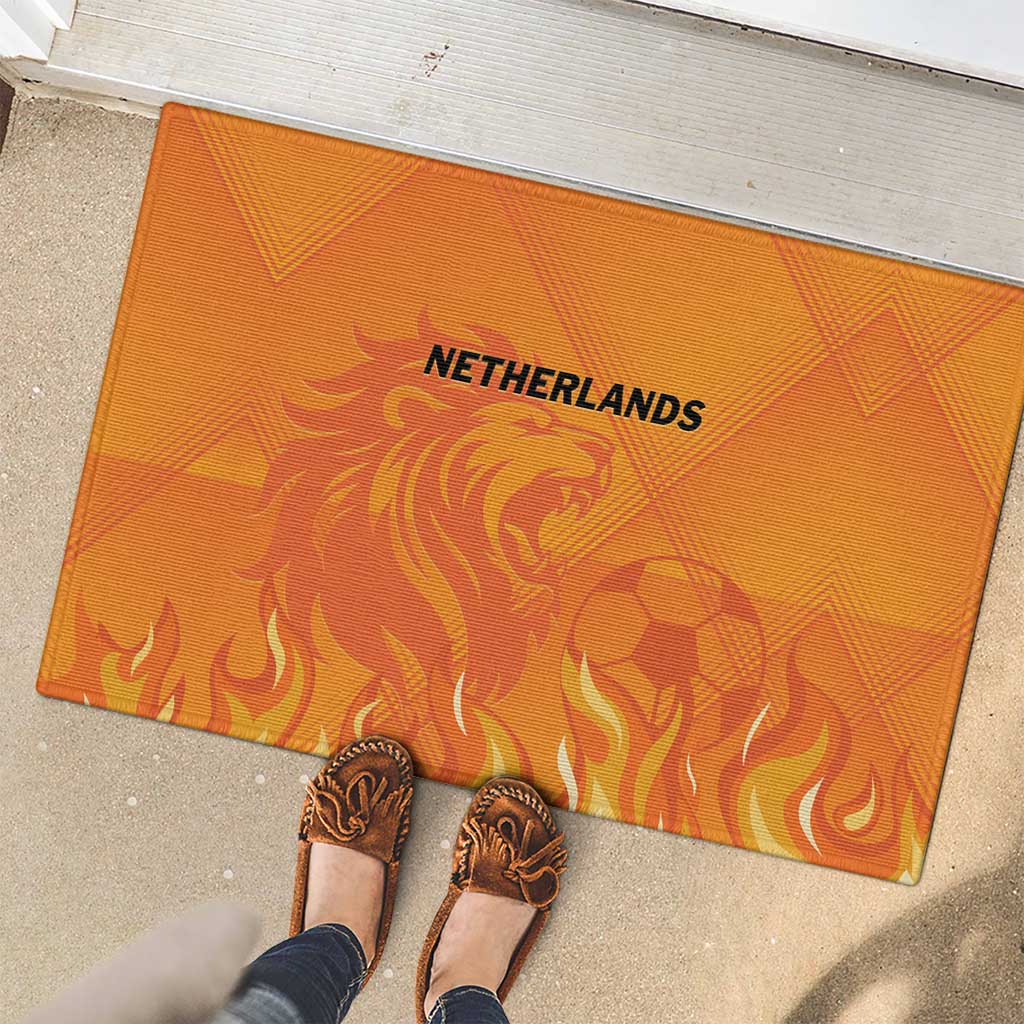 Netherlands 2024 Football Rubber Doormat Holland Oranje Lions - Wonder Print Shop