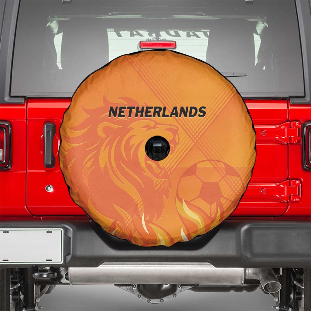 Netherlands 2024 Football Spare Tire Cover Holland Oranje Lions - Wonder Print Shop