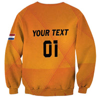 Custom Netherlands 2024 Football Sweatshirt Holland Oranje Lions - Wonder Print Shop